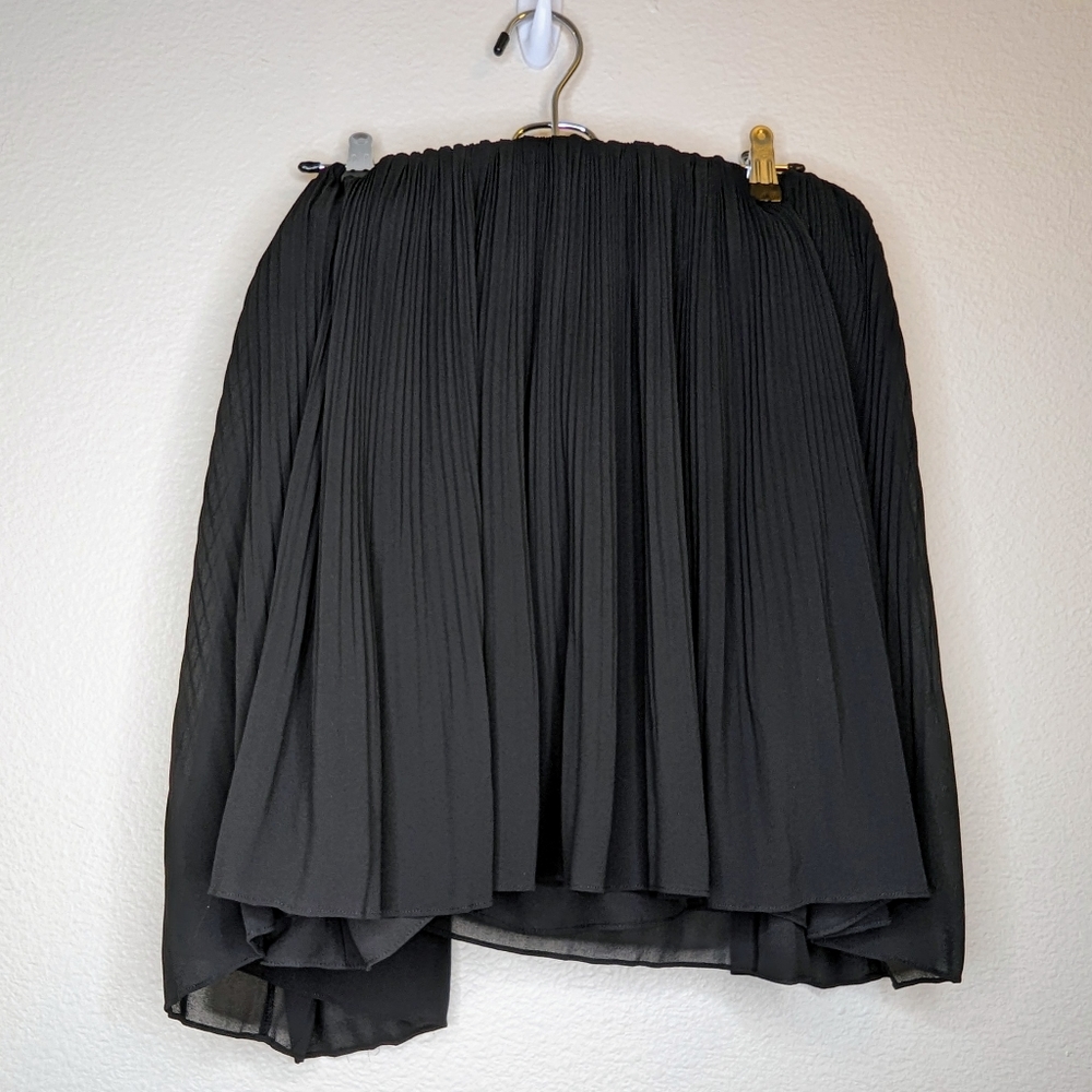 Torrid Pleated Chiffon Black Skirt